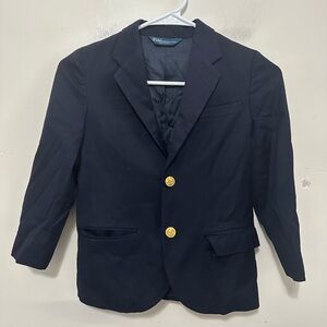 Polo by Ralph Lauren Navy Blazer with Gold Buttons Kid’s Size 7 Years Italy